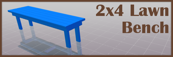 DIY Lawn Bench